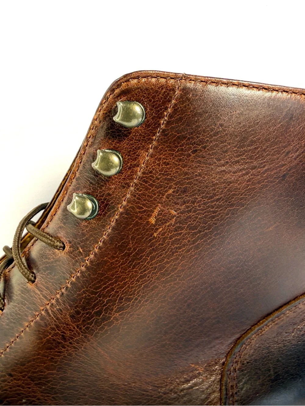 Thornton Bay Men's Brown Leather Cap-Toe Lace-Up Boots